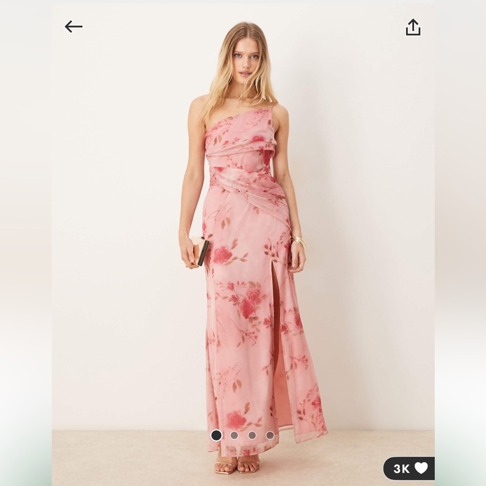 Floral Pink Maxi Dress